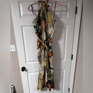 NWT W118 by Walter Baker Terracotta Wall Halter maxi dress, size S